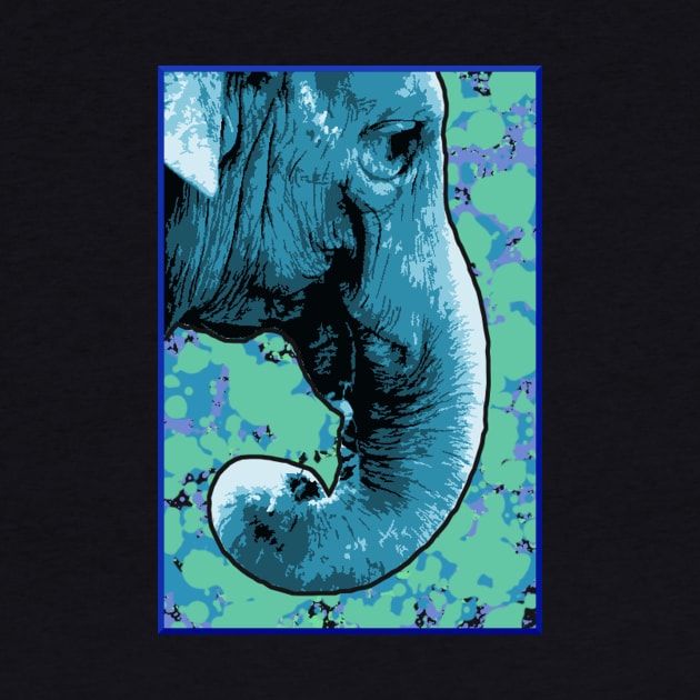 Blue elephant by Skorretto